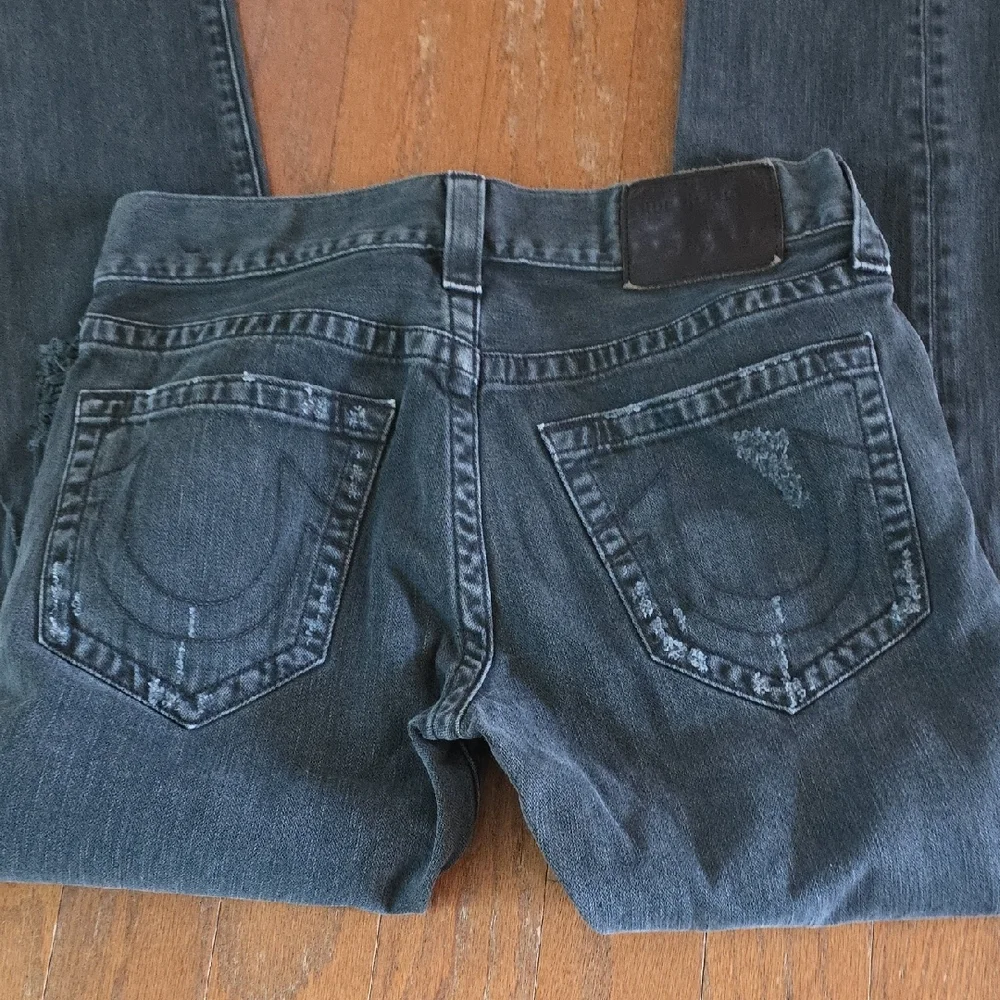 True Religion‎ Faded Black Denim Jeans